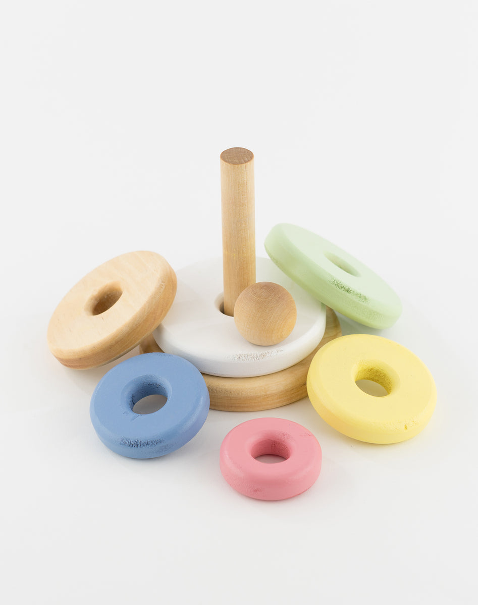 Baby Wooden Learning Pyramid Two Tiny Wonders