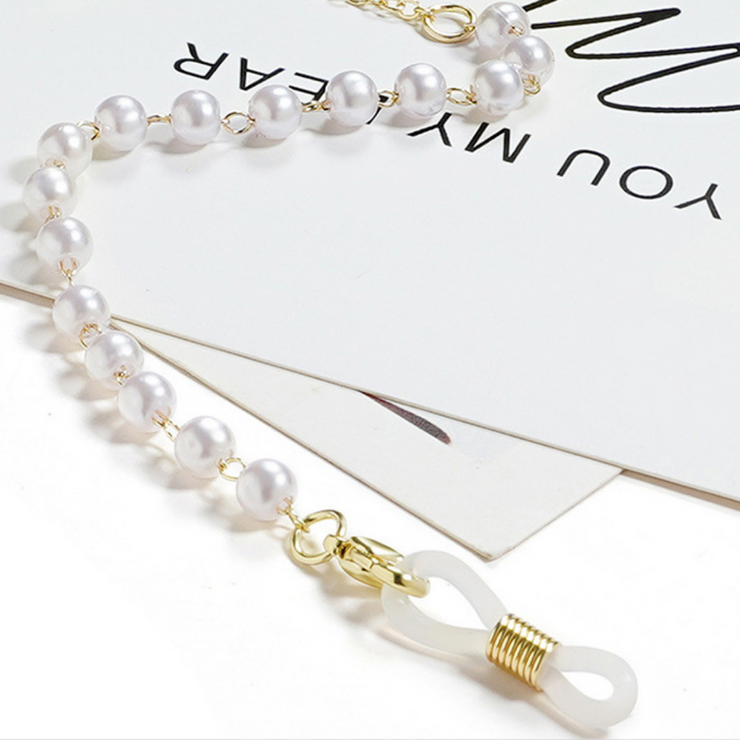 Elegant Pearl Mask Chain - 2 colors