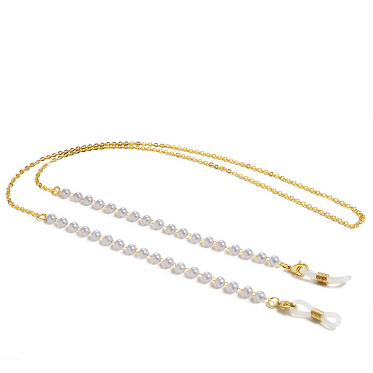 Elegant Pearl Mask Chain - 2 colors
