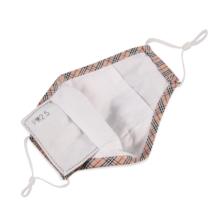 Adult Face Mask In Retro Gingham