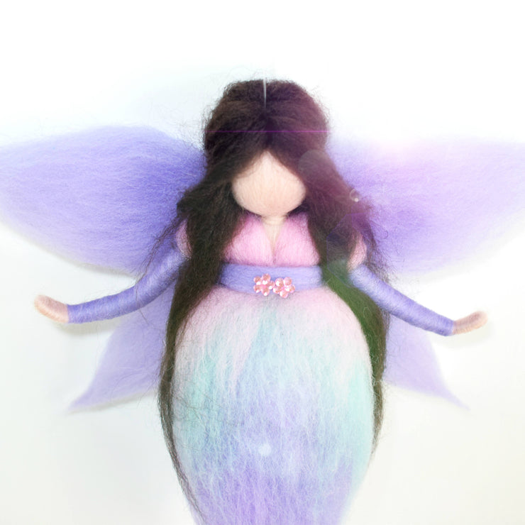 Hada - The Purple Needle Felted Fairy