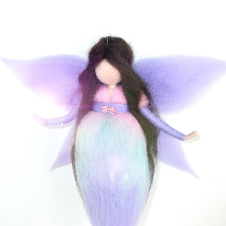 Hada - The Purple Needle Felted Fairy
