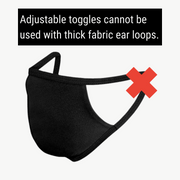 Adjustable Earloop Toggles - Black