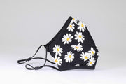 White Daisies on black | No Valve