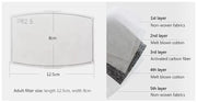 Replacement N95 Filter For Adult Cotton Face Mask -  (6 filters)