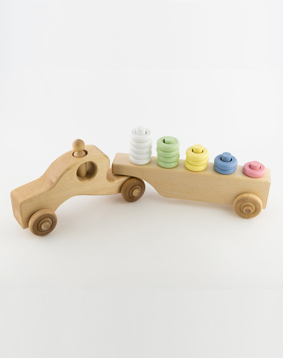 Wooden Truck Counting and Sorting Toy Two Tiny Wonders